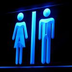 120028B Toilet Restroom Washroom Bathrooms Lounge Hand Dryer Sink LED Light Sign 100001B