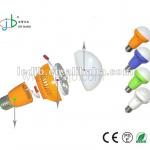 2013 LED Colorful Newly-designed bulb 5*1W with patent PCB, patent heat sink and patent structural design JB-QP-055W5K1