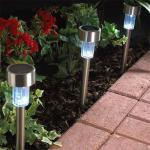 2013 Low Price Bronze Solar Garden Light SLT-G001P