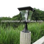 4w short height overture new design JY-0008A-4W-D-31W solar pillar light, with PIR, CE JY-0008A-4W-D-31W