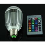 E27 9W Remote Control Color Changing LED Light Bulb RGB Color Lamp SLM-0242