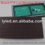 lower price high brightness shop running text board p10 led window sign P10