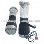 Portable two function hand crank dynamo camping light NS-2007