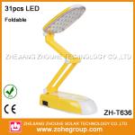 Table lamp reading light Can foldable rechargeable and with extension cord ZH-T636