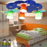 Cute Blue Clod Modern Glass LED Children Home Ceiling Lamp