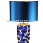 High class colorful solid glass base hotel Table lamp