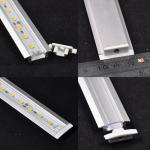 12mm*1.0-1.2 U Channel Aluminum Slot with Cover/Caps for Rigid LED Bar Light WU-RS4004