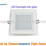 15W Square LED downlights 230V with glass MP-DL-15W-B1