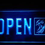 160115B Open Permanent Make Up Beauty Salon Trendy Style LED Light Sign 100001B