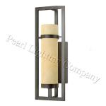 2-light cylinder glass shade in rustic finish Wall Sconce #70120-W1 70120-W1