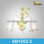 2 light wrough iron modern sunflower modern wall lamp SB1052/2