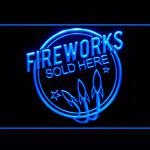 200117B Fireworks Sold Here Celebration Explosion Extravaganza LED Light Sign 100001B