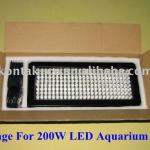 200W Dimmable Marine LED Coral Reef Aquarium Tank Lights 90 Degree Optics Lighting Fixture Light System 3W Controller KTAL-3G-200W