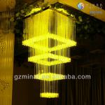 2012 Hot selling optical fiber hotel droplight in 8 colors FOC-015