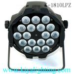 2013 High Brightness18pcs led rgbw 10w RGBW 4 in 1 LED Par Lighting K-1810LPZ