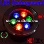 2013 RGB 6w led underground light IP68 waterproof 85~265V CE RoHS PN-1UG6WRGB