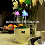 2013Novelty Romantic Avatar Mushroom LED lamp Light Novelty Night Light Sensitivity Function Gift/Ceramic version