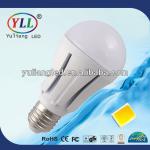 2014 CE approved 75-80Ra 90lm/W led bulb e27 7w YLL-BUD60-7W