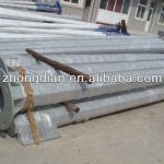 2014 galvanized street lighting pole with single or double arms 4M-12M