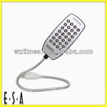 2014 Hot sell 28 led USB notebook light; Highlight LED to read the keyboard light; Snake small night light G22A002 G22A002