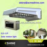 2014 new LED Solar Motion Light, Solar Sensor Light, motion sensor led solar street light ELS-11P