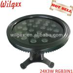 24*3W 3IN1 DMX IP68 Underwater LED Light WJ-LPL-24X3W(3IN1)-RGB-24V