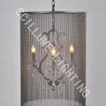 3 lights black modern Vaille Crystal chandelier MD2158-3AWB