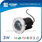 3 years warranty CE Approval 3*1W Stainless steel Outdoor waterproof Edison led flat paving spot lights FL-UGL3x1WD2