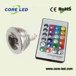 3W RGB with remote controller MR16 led spotlight HX-MR16-3W-RGB