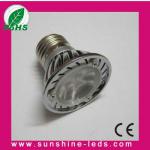 3W White 3leds MR16 led spotlight heat sink with CE&amp;ROHS SU-LRMR16-3*1W-12-A