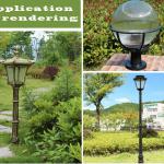 40W large solar lights for garden made in china YXG-40W corn light