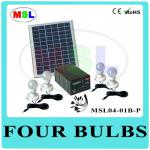 4pcs Bulbs Cheap Long Working Time Solar Emergency Light MSL04-01B-P