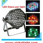 54pcs rgbw led par 64 rgb dmx stage lighting/3w led par can stage light RL-P54