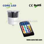 5W RGB led spotlight MR16 DC12V for indoor decoration HX-E27-5W-RGB