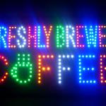 60055 Freshly Brewed Coffee Cupcake Butter Fresh Espresso Breakfast LED Sign 60055