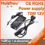 72W 12V switching mode power supply, Power adapter with AC100-240V input 12v output SL-PL-72W