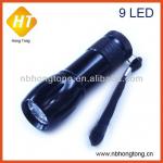 9 led aluminum led flashlight torch use 3AAA battery (HT-LF17) HT-LF17