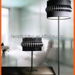 A1184-2 Black fabric shade contemporary floor lamp A1184-2