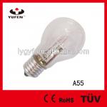 A55 Halogen Bulb,28W,230V,E27,2000HRS,CLEAR,55*100mm A55