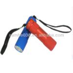 alumininium blue and red color 3A batteries flashlight ET001