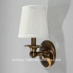 American style fabric shade brass wall lamp/light with UL cerfiticate CTW019