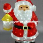 Animated Led outdoor Acrylic santa claus with lantern decoration SR13C-A35