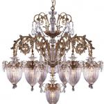 antique aluminium crystal chandelier MGC9173-8+1