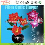 artificial flower with LED lights/led glowing artificial fiber optic flowers TS-C070