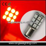 B15d LED Replacement Ship Barge Port Light Bulb 3 NM RED LED 1157-24SMD-5050-360