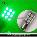 BAY15d Green Color LED Boat Starboard Navigation Light Bulb 1157-24SMD-5050-360-GREEN