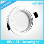 Best Price 10pcs/lot 5W led downlight, ceiling lamp, led light panel, AC85-265V+ Driver Free by FEDEC TNT