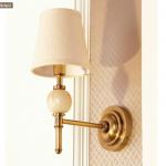 Brass Modern Wall Lamps With Fabric Shade Candle Sconces B2907