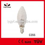 C35S E14 candle light clean halogen lamp 28W C35S