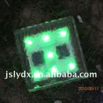 [CE,ROHS] soalr glass ice brick led outdoor light , solar garden light , solar panel light 10*10*10cm( also have other size)